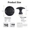 Xlroaafs 10 Pack Matte Black Cabinet Knobs Round Drawer Pulls14 Black Knobs Handles for Kitchen Cabinets and Dresser Drawers Kitchen Cabinet Door Knobs