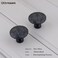 Xlroaafs 10 Pack Matte Black Cabinet Knobs Round Drawer Pulls14 Black Knobs Handles for Kitchen Cabinets and Dresser Drawers Kitchen Cabinet Door Knobs