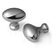 Yagman 6 Pack Polished Chrome Oval Cabinet Knobs Decorative Hardware for Kitchen Cabinets Drawers Dressers Bathroom Zinc Alloy Handles TYPCK6