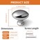 Yagman 6 Pack Polished Chrome Oval Cabinet Knobs Decorative Hardware for Kitchen Cabinets Drawers Dressers Bathroom Zinc Alloy Handles TYPCK6