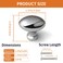 Yagman 6 Pack Polished Chrome Oval Cabinet Knobs Decorative Hardware for Kitchen Cabinets Drawers Dressers Bathroom Zinc Alloy Handles TYPCK6