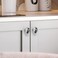 Yagman 6 Pack Polished Chrome Oval Cabinet Knobs Decorative Hardware for Kitchen Cabinets Drawers Dressers Bathroom Zinc Alloy Handles TYPCK6