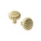 Yanxia 6 Pack Elegant Golden Bloom Brushed Brass Cabinet Knobs Drawer Pulls for Kitchen Dresser Cabinet Hardware for Bedroom 114 Inches Diameter Handles