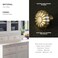 Yanxia 6 Pack Elegant Golden Bloom Brushed Brass Cabinet Knobs Drawer Pulls for Kitchen Dresser Cabinet Hardware for Bedroom 114 Inches Diameter Handles