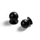 Yanxia Set of 12 Sleek Round Matte Black Cabinet Knobs Modern and Minimalist Hardware for Stylish Home Enhancement 1 Inch Diameter