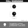 Yanxia Set of 12 Sleek Round Matte Black Cabinet Knobs Modern and Minimalist Hardware for Stylish Home Enhancement 1 Inch Diameter
