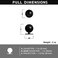 Yanxia Set of 12 Sleek Round Matte Black Cabinet Knobs Modern and Minimalist Hardware for Stylish Home Enhancement 1 Inch Diameter
