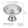 YCSJ Round Cabinet Pulls 20 Pack 125 Inch32mm Brushed Nickel Drawer Knobs Modern Cabinet Knobs for Kitchen Door Pulls Bathroom Cabinet Knobs Farmhouse Cabinets Hardwares