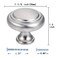YCSJ Round Cabinet Pulls 20 Pack 125 Inch32mm Brushed Nickel Drawer Knobs Modern Cabinet Knobs for Kitchen Door Pulls Bathroom Cabinet Knobs Farmhouse Cabinets Hardwares