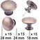 YOIPE 15 Pack Delicate Design Round Antique Kitchen Cabinet Knobs Cupboard Door Knobs 118INCH Breen Bronze Drawer Handle Pulls Dresser Knobs with 15 Pcs Screws for Bathroom Drawer Door Hardware
