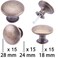 YOIPE 15 Pack Delicate Design Round Antique Kitchen Cabinet Knobs Cupboard Door Knobs 118INCH Breen Bronze Drawer Handle Pulls Dresser Knobs with 15 Pcs Screws for Bathroom Drawer Door Hardware