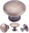 YOIPE 15 Pack Delicate Design Round Antique Kitchen Cabinet Knobs Cupboard Door Knobs 118INCH Breen Bronze Drawer Handle Pulls Dresser Knobs with 15 Pcs Screws for Bathroom Drawer Door Hardware