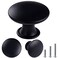 YOIPE 8 Pack Delicate Design Round Antique Black Kitchen Cabinet Knobs Cupboard Door Knobs 118INCH Black Drawer Handle Pulls Dresser Knobs with 8 Pcs Screws for Bathroom Drawer Door Hardware