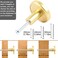 YOIPE 8 Pcs Brass Round Antique Brass Zinc Alloy Kitchen Cabinet Window Knobs Cupboard Door Knobs Drawer Handle Pulls Dresser Knobs with 8 Pack Screws for Bathroom Drawer Door Hardware