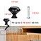YourGift 12 Pack Drawer Knobs Diamond Shaped Crystal Glass 40mm Cabinet Knobs Pull Handles 40 mm 12 Pack All Black
