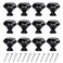YourGift 12 Pack Drawer Knobs Diamond Shaped Crystal Glass 40mm Cabinet Knobs Pull Handles 40 mm 12 Pack All Black