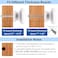 YuGtcen 12pcs Wooden Cabinet Knobs Wood Dresser Knobs Kitchen Cabinet Knobs Modern Round Knobs for Furniture Cupboard Dresser Drawer Closet Door White