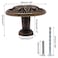YuGtcen Cabinet Knobs 6 Pack Vintage Drawer Knobs Kitchen Cabinet Knob 124 Furniture Hardware Pulls Modern Round Knob for Dresser Cupboard Dresser Closet Sunflower Bronze 6
