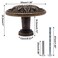 YuGtcen Cabinet Knobs 6 Pack Vintage Drawer Knobs Kitchen Cabinet Knob 124 Furniture Hardware Pulls Modern Round Knob for Dresser Cupboard Dresser Closet Sunflower Bronze 6