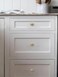 ZAUYX 2 Pack Brushed Brass Oval Cabinet Knobs Dresser Knobs Solid Satin Brass Drawer Knobs Kitchen Cabinet Hardware Zinc Knobs for Dresser Drawers