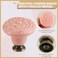 Zernmiarder Pink Ceramic Knobs 10 Pack Flower Drawer Pulls Vintage Cabinet Knobs Antique Dresser Pulls with Screws for Closet Drawer Cupboard Cabinet and DIY Home Project