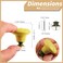 Zernmiarder Yellow Ceramic Knobs 10 Pack Flower Drawer Pulls Vintage Cabinet Knobs Antique Dresser Pulls with Screws for Closet Drawer Cupboard Cabinet and DIY Home Project
