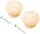 Merriway BH00090 Wooden Cabinet Knobs PreDrilled Lacquered 15 Diameter Pack of 2