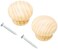 Merriway BH00090 Wooden Cabinet Knobs PreDrilled Lacquered 15 Diameter Pack of 2
