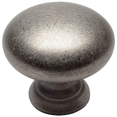 Cosmas 25 Pack 4950WN Weathered Nickel Cabinet Hardware Round Mushroom Knob 114 Diameter
