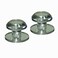 Mirart 1 Diam Bevelled Knobon a 2 Self Stick Round Acrylic Mirror Back 2 Pack