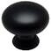 Cosmas 10 Pack 4950FB Flat Black Mushroom Cabinet Knob 114 32mm Matte Black Round Kitchen Drawer Knobs