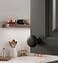 Cosmas 10 Pack 4950FB Flat Black Mushroom Cabinet Knob 114 32mm Matte Black Round Kitchen Drawer Knobs