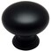 Cosmas 10 Pack 4950FB Flat Black Mushroom Cabinet Knob 114 32mm Matte Black Round Kitchen Drawer Knobs