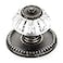 Richelieu Crystal Cabinet Knob 1516 Inch Montreuil Collection BP16063244BB Burnished Brass