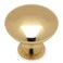 Cosmas 10 Pack 5305PB Polished Brass Traditional Round Solid Cabinet Hardware Knob 114 Diameter