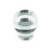 Hickory Hardware 1 Pack Solid Core Kitchen Cabinet Knobs Luxury Cabinet and Dresser Knobs Handle Pulls for Doors Drawers 114 Inch Crysacrylic with Chrome Midway Collection