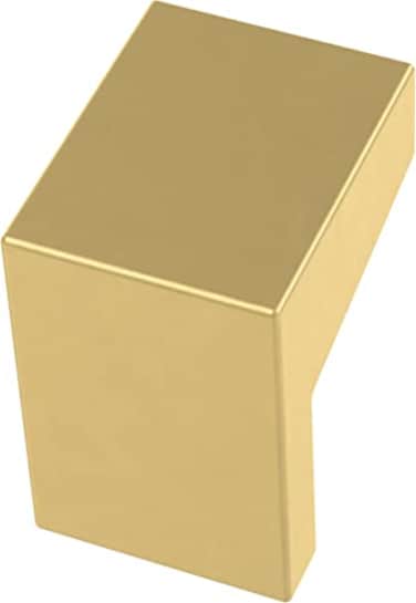 Franklin Brass 10Pack Modern Gold Cabinet Knobs for Dressers Drawers Kitchen Cabinet Door Vanity Furniture Closet Knobs 1116 Inch Square Mirrored