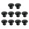 MY MIRONEY Round Cabinet Hardware Knob Flat Black Hollow Handle 12 Diameter Pack of 10