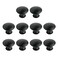 MY MIRONEY Round Cabinet Hardware Knob Flat Black Hollow Handle 12 Diameter Pack of 10