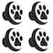 Lilibeely 4 Pieces Set Cabinets Hardware Round Furniture Knobs Dog Paw Footprint PrintDrawer Dresser Cupboard Wardrobe Pulls Handles for Home Kitchen