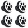 Lilibeely 4 Pieces Set Cabinets Hardware Round Furniture Knobs Dog Paw Footprint PrintDrawer Dresser Cupboard Wardrobe Pulls Handles for Home Kitchen