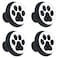 Lilibeely 4 Pieces Set Cabinets Hardware Round Furniture Knobs Dog Paw Footprint PrintDrawer Dresser Cupboard Wardrobe Pulls Handles for Home Kitchen
