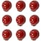 FarBoat 10Pcs Mini Circular Knob Pulls Decorative Ball Knobs Red Ball Door Pulls for Furniture Drawer Cupboard Box with Screws Red 09inch