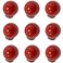 FarBoat 10Pcs Mini Circular Knob Pulls Decorative Ball Knobs Red Ball Door Pulls for Furniture Drawer Cupboard Box with Screws Red 09inch