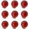 FarBoat 10Pcs Mini Circular Knob Pulls Decorative Ball Knobs Red Ball Door Pulls for Furniture Drawer Cupboard Box with Screws Red 09inch