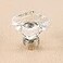 coolnews 16 Pack Glass Cabinet Knobs Square Crystal Dresser Drawer knobs Kitchen Knobs and Pulls Brushed Nickel