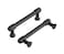 Hickory Hardware 1 Pack Solid Core Kitchen Cabinet Pulls Luxury Cabinet Handles Hardware for Doors Dresser Drawers 334 Inch 96mm Hole Center Matte Black Piper Collection