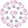 NORTHERN BROTHERS 10 Pack 30mm Crystal Cabinet Knobs Diamond Glass Drawer Knobs with 3 Screw Sizes for Dresser Kitchen Bathroom Pink