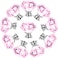 NORTHERN BROTHERS 10 Pack 30mm Crystal Cabinet Knobs Diamond Glass Drawer Knobs with 3 Screw Sizes for Dresser Kitchen Bathroom Pink