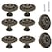 M MIMHOOY Vintage Flower Shape Cabinet Drawer Knobs Antique Bronze Dresser Drawer Handles 8 Pcs Flower Shape